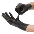 Guantes de mezcla de nitrilo de vinilo negro flexible sin polvo